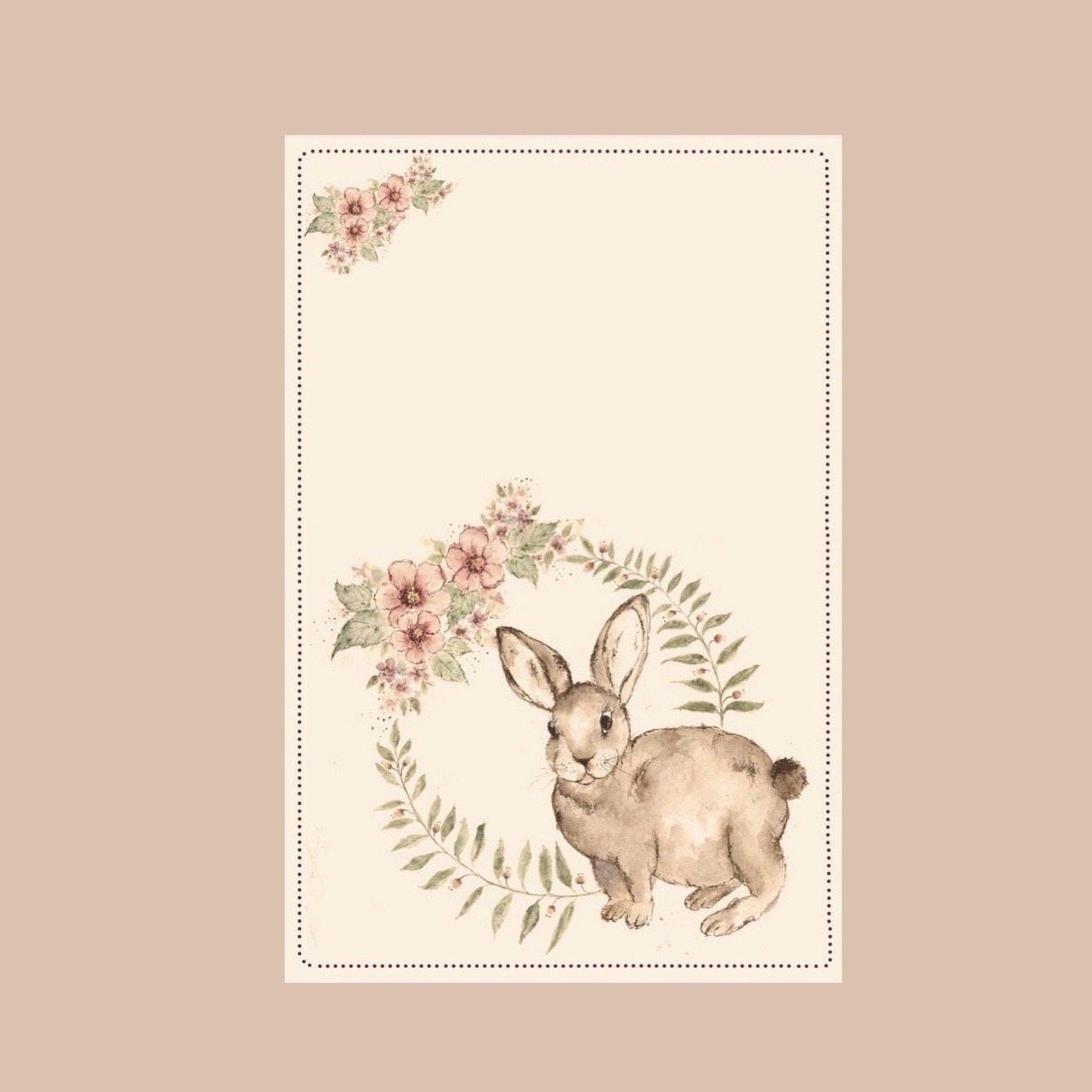 גלויה מצוירת - ארנב